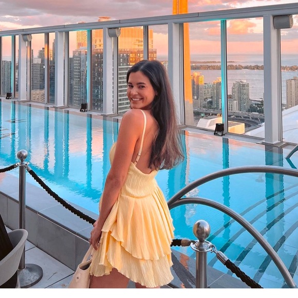 FABULOUS OW CRUSH DRESS IN YELLOW - Picture 3 of 6